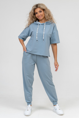 Костюм 36779 серо-голубой