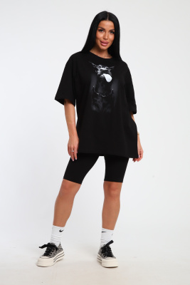 Костюм женский с бриджами КЖ009 черный